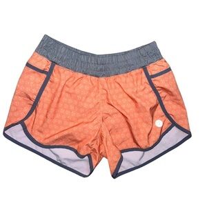 Harper Knit Orange Lined Running Shorts Size Large